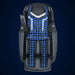 Blue scanning grid mapped over the backrest and seat of the Infinity Massage Chairs Sovana 4D DualPro