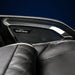 Harman/Kardon badged headrest speaker grille with chrome trim on the Infinity Ultra Imperial Massage Chair