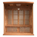 Inside the Maxxus Chaumont Red Cedar Sauna with bench, slatted floor, back wall heat emitters and ceiling speakers
