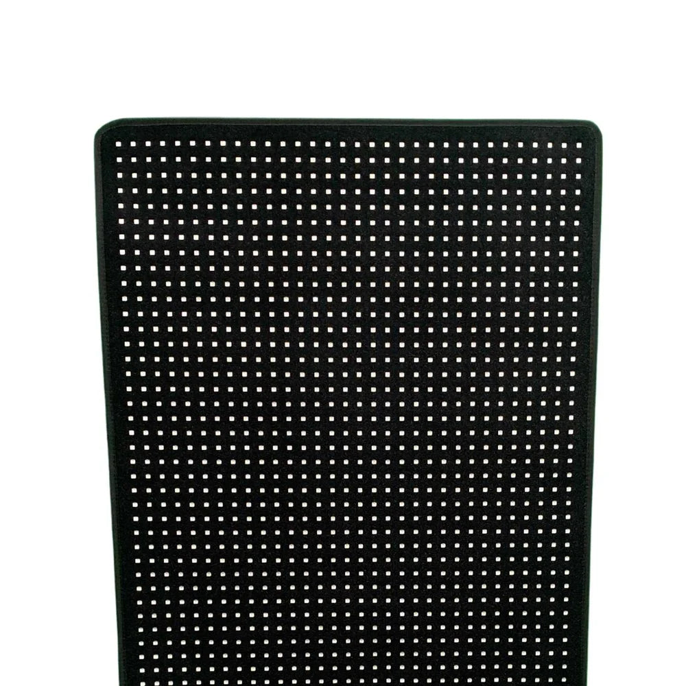 Straight-on view of the black perforated face and dense LED grid of the Lumara Pad Light Therapy panel