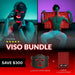 Viso Bundle promo pairing the LED mask with a 20 by 30 inch Lumara Pad Infrared Therapy Pad and a 300 dollar saving