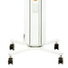Caster wheel base and column indicator lights on the Lumara PRO Light Therapy Panel shown against a white studio backdrop