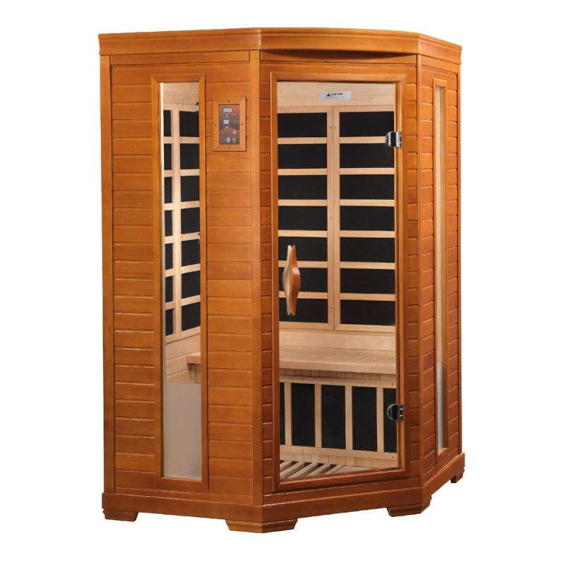 Dynamic "Heming" 2 Person Corner Low EMF FAR IR Sauna