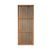 Close-up of a cedar-slatted carbon heat emitter panel used in the Maxxus Chaumont Near Zero EMF Sauna