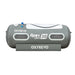 Straight-on studio elevation of the OxyRevo Apex36 Oxygen Chamber with two tinted windows and top valves