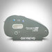Straight side view of the grey 1.4 ATA Oxyrevo Forward90 Portable Hyperbaric Chamber and its long window