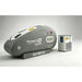 Water chiller air conditioner unit standing beside the grey Oxyrevo Forward90 Hyperbaric Chamber