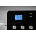 Backlit screen listing oxygen purity, temperature and humidity readings on the OxyRevo Quest30 Hard Shell Hyperbaric Chamber