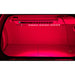 Row of red and near-infrared LEDs mounted under the inner control board of the OxyRevo Quest30 chamber interior
