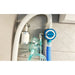 OmniBreath A and B selector valve, hoses and spare mask fitted inside the OxyRevo Quest30 Hard Hyperbaric Chamber