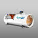 White hard chamber angled with the transparent round window to the right, an OxyRevo Quest30 Hyperbaric Chamber studio render