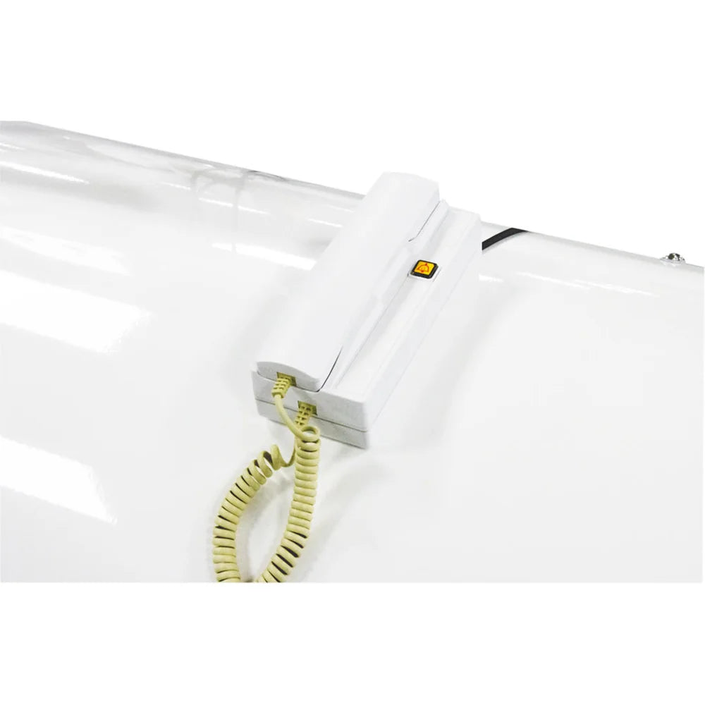 Wall-mounted outside handset of the OxyRevo Quest36 Hyperbaric Oxygen Chamber communication system