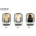 Labelled comparison of beige, white and black chair upholstery options for the OXYREVO Space60 Pro Hyperbaric Oxygen Chamber