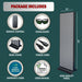 Included remote, sunglasses, stand and manual shown with the 65-inch EXESAS 800 LED 4000W Full Body Red Light Panel