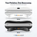 White and black color options of the Peak Muscle Recovery Basecamp Red Light Therapy Bed