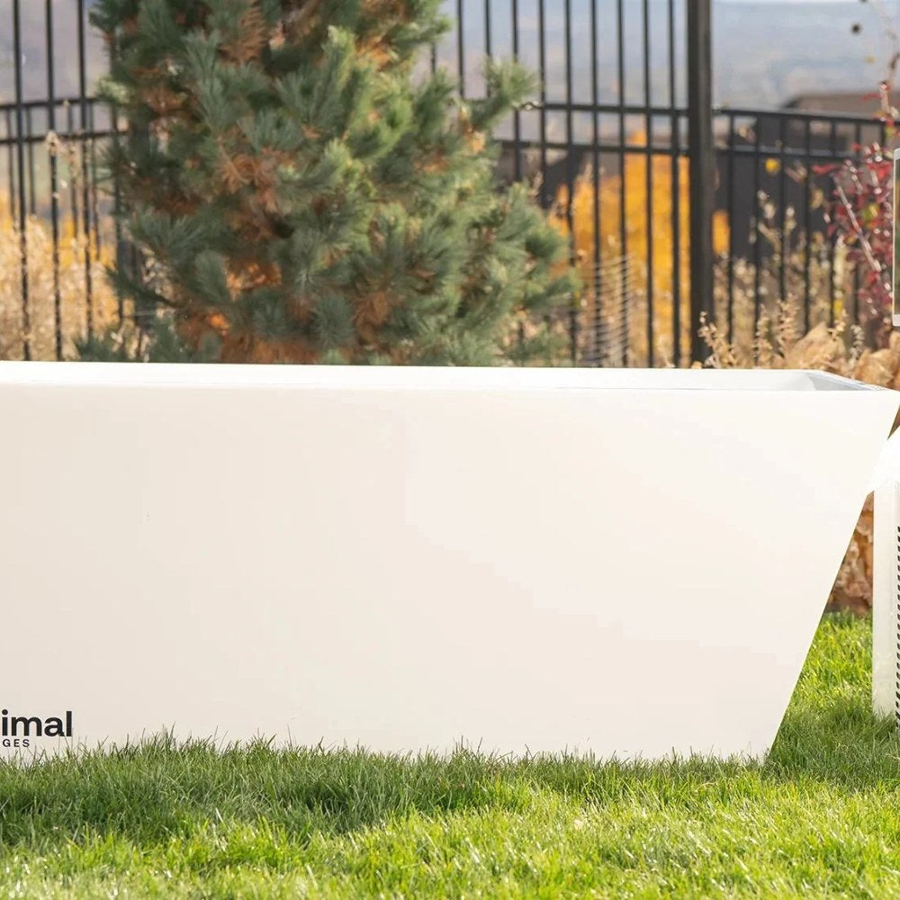 Primal Plunges Blizzard cold plunge on grass