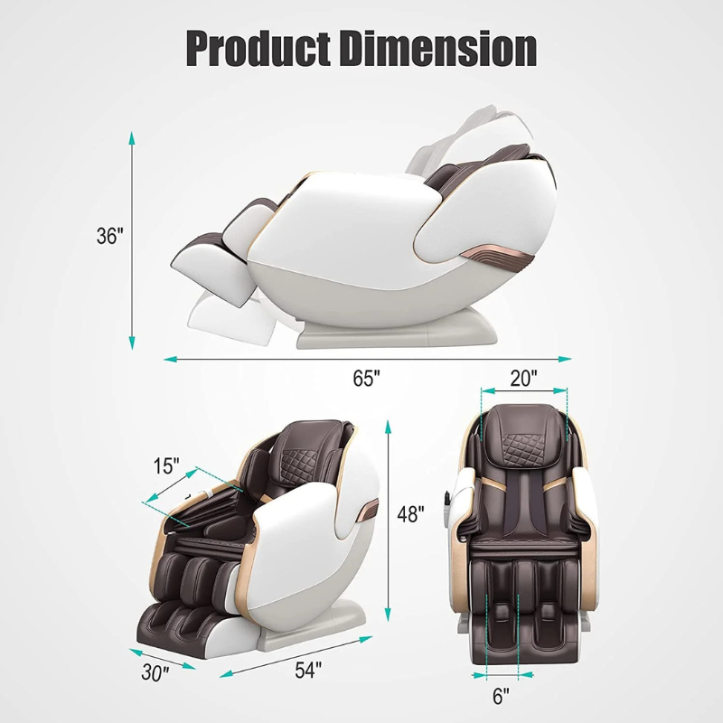 PS3100 3D Massage Chair Brown