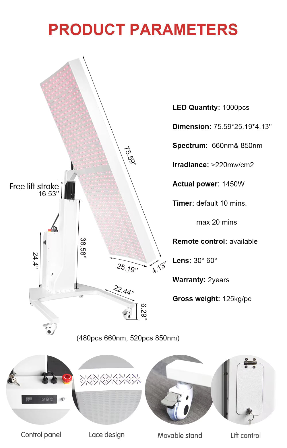 VitalGlow – Professional 360° Multi-Spectrum Red Light Therapy System by MedEq Fitness, photo 9