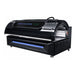 Angled view of the closed RevitalCore Apex M6 Light Bed with branded canopy, display screen and side cooling fans