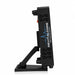 Side profile of the RevitalCore X-Aura Pro showing its slim housing, rear carry handle and hinged tilting stand