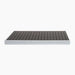 Front view of the Revive Acrylic Basin showing the white tray edge and dark grey textured deck slats laid flat