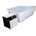 Angled studio shot of the open Revive Plunge Acrylic Plunge Tub basin with the chiller unit in front
