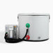 Quick connect hoses linking the chiller to the water in and out ports of the Revive Inflatable Pod Plunge Recovery Tub