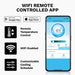 Smartphone app screen with temperature slider and timing control for the Revive Inflatable Barrel Plunge Cold Plunge Tub