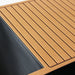 Tan slatted deck panel and stainless rim detail on the Revive Plunge Luxury Plunge Ice Bath Spa