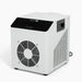 Alternate angle of the Revive Plunge Nova .3hp Water Chiller showing touch controls, vent panel and fan