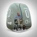 Older man in a wheelchair parked on the ramp inside the open Oxyrevo Heal 40 Oxygen Chamber