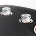 Clear cylindrical serum caps locked into the rose-gold mister sockets of the Galaxy Zero Atlas LED Light Therapy Capsule
