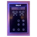 Soft touch control panel with temp, time, FM, Bluetooth and light keys on the Blisspod Bergen Chromotherapy Sauna
