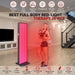 Home scene with spec badges for 600 dual-chip LEDs and 4 wavelengths on the EXESAS 600 LED Full Body Infrared Therapy Panel
