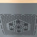 MedEq stainless steel plunge pool with integrated chiller: snowflake vent panel detail