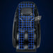 Blue body scanning grid mapped over the Infinity Massage Chairs Ultra Imperial Massage Chair from head to feet