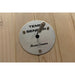 Brushed metal temp sensor probe mounted on hemlock wall of the Blisspod Helsinki Deluxe Sauna cabin