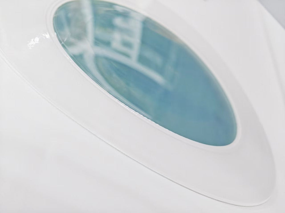 MedEq TimeCapsule Air 1.5 soft-shell hyperbaric chamber: viewing window close-up
