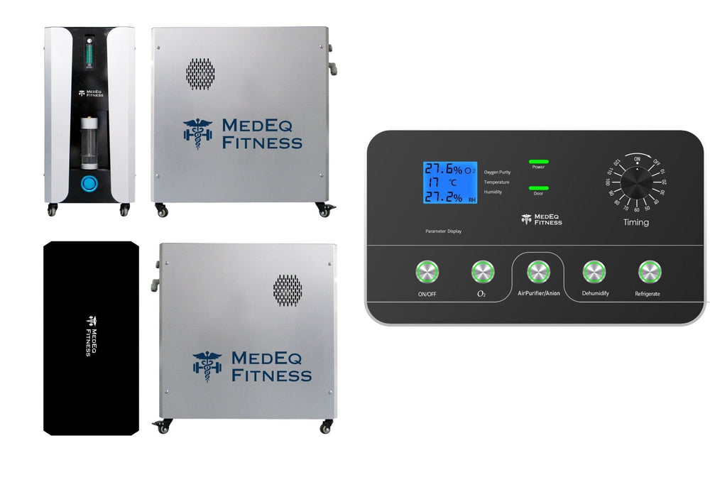 MedEq hyperbaric chamber air compressor, oxygen concentrator and control panel