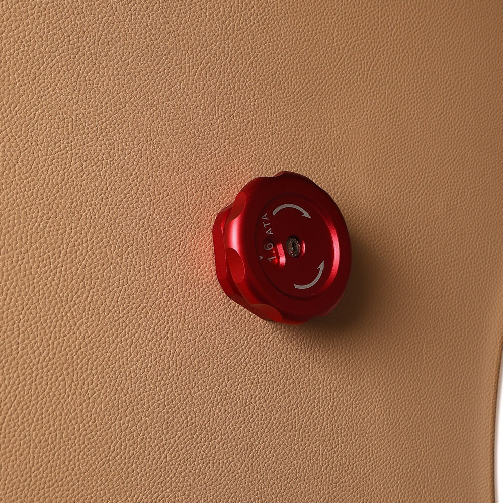 MedEq TimePod 2 triangular hard-shell hyperbaric chamber: interior red valve