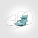 MedEq TimePod Air 1.5 Pro soft-shell hyperbaric chamber: internal frame with recliner chair