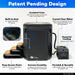 Patent pending design overview labelling cover, seat, filtration and cooling on the black Titan Atlas Ice Bath