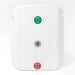Green inlet, red outlet and inflation valve on the side wall of the Arctic White Titan Atlas Ice Bath