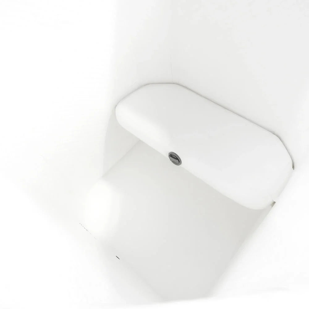 Overhead detail of the moulded built-in seat inside the Arctic White Titan Atlas Barrel Ice Bath