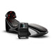 Clean studio hero render of the Vacu Activ Red Couch Oxy Oxygen Therapy Device with the LED dome raised