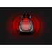 Straight-on render of the lit diode grid running the length of the Vacu Activ Red Couch Oxy mattress