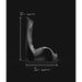 Side dimension drawing marking 131 cm height and 100 cm depth of the Vacu Activ Vibrashape Vibration Machine