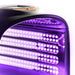 Dense rows of violet-lit diodes along the open panel of the Galaxy Zero Atlas Touchscreen LED Therapy device