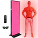 Upright EXESAS 800 LED 4000W Full Body Red Light Therapy Device on a white background with remote and sunglasses