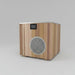 MedEq wood and stainless steel plunge pool with integrated chiller/heater, end view with touch display and vent